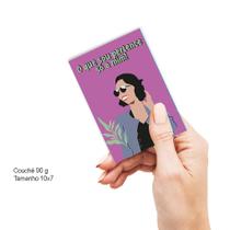 100 Mini folheto Motivacional, Mulher, Frases, variações