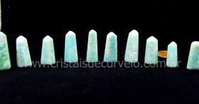 100 Mini Pontinha Gerador de AMAZONITA Pedra Extra Lapidado - Tamanho 2,5 cm
