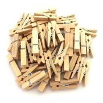 100 Mini Prendedores Pregador Lembrancinha Madeira 2,5cm