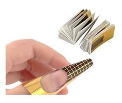 100 Moldes Pequenos Adesivos De Papel Para Unha Gel Fibra