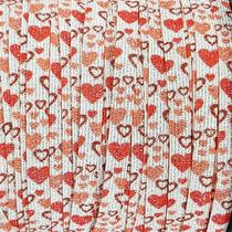 100 Mt Elástico Especial Brilho Encadernação 7mm Coração 3716 100 Mt Elástico Especial Brilho Encadernação 7mm Coração 3716