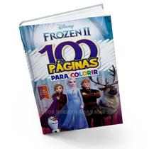 100 Paginas para colorir pintar desenhar desenho Junto com Frozen Disney Criatividade Coordenação Motora Arte Educativo - RIDEEL