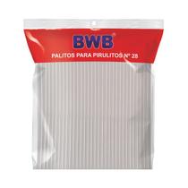 100 Palito para Pirulito Plástico 28cm