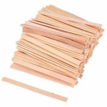 100 Palitos de Madeira Ponta Redonda ou Quadrada - artesanato depilação maquete sorvete