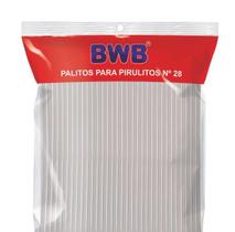 100 Palitos Para Pirulito Topper De Bolo Transparente 28cm