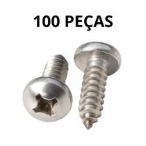 100 Parafusos Auto Atarraxante Panela Philips 4,2x50 Inox 100 Parafusos Auto Atarraxante Panela Philips 4,2x50 Inox