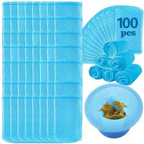100 Pares de Medias para Skimmer de Piscina, Malla Fina Azul para Canasta de Piscina