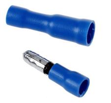 100 Pares Terminal Bala 2,5Mm Fêmea E Macho Isolado ul 100 Pares Terminal Bala 2,5Mm Fêmea E Macho Isolado ul