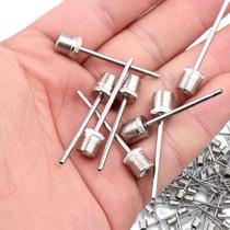 100 PCS Agulha De Inflar Bola De Aço Inoxidável Para Futebol, Basquete E Outros Esportes