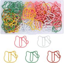 100 pçs animal em forma de clipe de papel arco-íris gato clipes de papel cores sortidas clipes de marcador bonito para amantes de gatos cartão de convite de festa estudante scrapbooks notebook 100 pçs animal em forma de clipe de papel arco-íris gato clipes de papel cores sortidas clipes de marcador bonito para amantes de gatos cartão de convite de festa estudante scrapbooks notebook