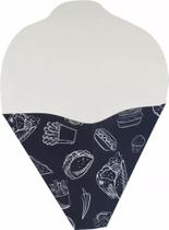 100 Pçs Caixa Embalagem Para Tapioca E Crepe Frances G (preto)