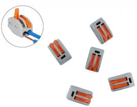 100 Pçs Conector Borne Emenda 2 Fios - Modelo Pct-212
