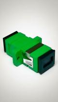 100 Pçs Emenda Óptica SC APC Passante Monomodo Verde 100 Pçs Emenda Óptica SC APC Passante Monomodo Verde