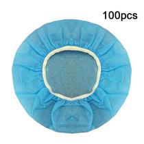 100 Pcs Protetor Descartável Fone De Ouvido 6cm Azul - Generic