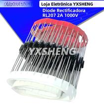 100 PCS RL207 Diodo Retificador DO-15 2A 1000 V 100 PCS RL207 Diodo Retificador DO-15 2A 1000 V