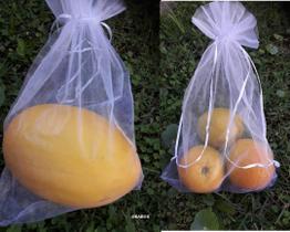 100 PÇS Sacos Para Proteção Frutas No Pe Lavável 20x30 cm