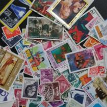 100 PCS Todos os selos postais do mundo diferente com marca postal 100 PCS Todos os selos postais do mundo diferente com marca postal