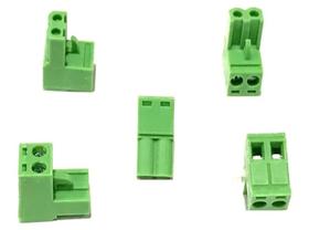 100 Peças Borne 2edgk-akz 2 Vias Fêmea 5,08mm Cabo 28-12aw