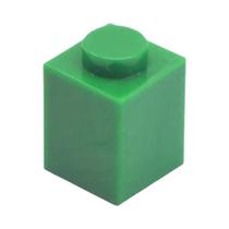 100 Peças De Blocos De Construção Compatíveis MOC 1x1 3005, Brinquedos De Quebra-Cabeça Para