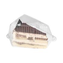 100 Peças De Caixas Quadradas Para Fatias De Bolo/Cupcake Com Tampa E Suportes Triangulares Para