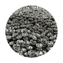 100 peças de entremeio miçanga estilo pitanga 6mm cor prata p/ bijuterias, colares e pulseiras - loop variedades