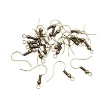 100 Peças de Ganchos para Brincos DIY (20x17mm) - Fecho de Ferro para Joias