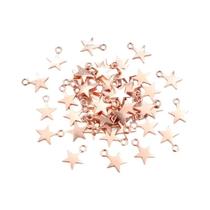 100 Peças De Pingentes De Estrela Em Liga De Zinco Metálica Mini De 11x8mm Para Joias E Artesanato 100 Peças De Pingentes De Estrela Em Liga De Zinco Metálica Mini De 11x8mm Para Joias E Artesanato