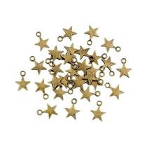 100 Peças De Pingentes De Estrela Em Liga De Zinco Metálica Mini De 11x8mm Para Joias E Artesanato 100 Peças De Pingentes De Estrela Em Liga De Zinco Metálica Mini De 11x8mm Para Joias E Artesanato
