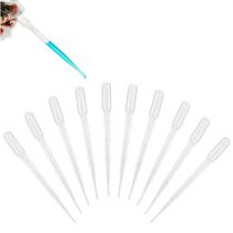 100 Peças De Pipetas De Plástico Descartáveis Para Laboratório 1ml 2ml 3ml 5ml Recipientes Graduados