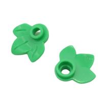 100 Peças De Placas Redondas Para Plantas 1x1 Folhas De Abóbora, Blocos De Construção DIY