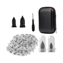 100 Peças De Plugs Espirais De Borracha Para Reparo De Pneus, Kit De Remendo Para Furos, Reparo 100 Peças De Plugs Espirais De Borracha Para Reparo De Pneus, Kit De Remendo Para Furos, Reparo