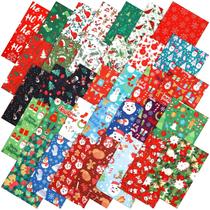 100 peças de tecido de algodão de Natal Irenare, quadrados de 20x20 cm