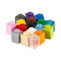 100 Peças De Tijolos Compatíveis MOC 1x1 3005, Blocos De Construção DIY, Quebra-cabeça Infantil,