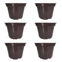 100 Peças De Vasos Plástico Marrom Para Revender Com Plantas