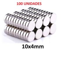 100 Peças Imã Neodímio 10x4 10mm X 4mm Pronta Entrega