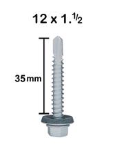 100 Peças Parafuso Auto Brocante 12 X 1.1/2 - Sextavado