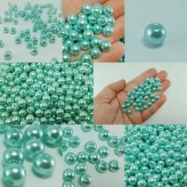 100 peças pérola 8 mm p/ colar, pulseiras, chinelos, brincos e artesanatos
