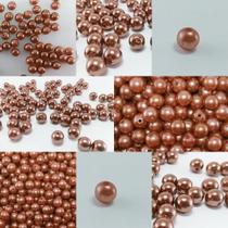 100 peças pérola 8 mm p/ colar, pulseiras, chinelos, brincos e artesanatos
