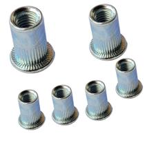 100 peças Rebite M8 Rosca Interna Aba Plana Porca Arrebite