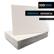 100 Placas Mdf Para Sublimação 20x20cm - MDF PRINT