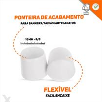 100 Ponteiras Para Banners E Faixas - Tamanho 5/8 - (16mm)