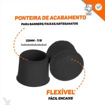 100 Ponteiras Para Banners E Faixas - Tamanho 7/8 - (23mm)