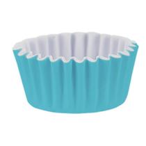 100 Porta Forminha Para Doces Número 5 Festa Azul Bebê