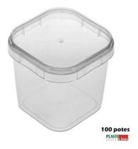 100 Potes Quadrados Bolo No Pote 220Ml Lacre Plastilânia - Plastilania 100 Potes Quadrados Bolo No Pote 220Ml Lacre Plastilânia - Plastilania