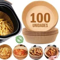 100 Protetor Forro Papel Antiaderente Airfryer Descartavel