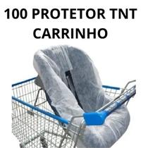 100 Protetor Tnt Descartável Carrinho Supermercado Caderinha