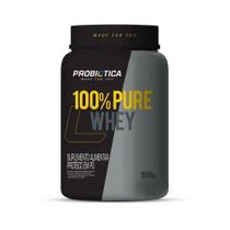 100% Pure Whey (900g) - Nova Fórmula - Sabor Morango - Probiótica