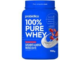 100% Pure Whey Pote 900g Probiotica Whey Concentrado Bcaa
