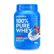 100% Pure Whey Pote 900g Probiotica Whey Concentrado Bcaa 100% Pure Whey Pote 900g Probiotica Whey Concentrado Bcaa