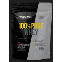 100% Pure Whey Refil 900g Probiótica Suplemento Alimentar